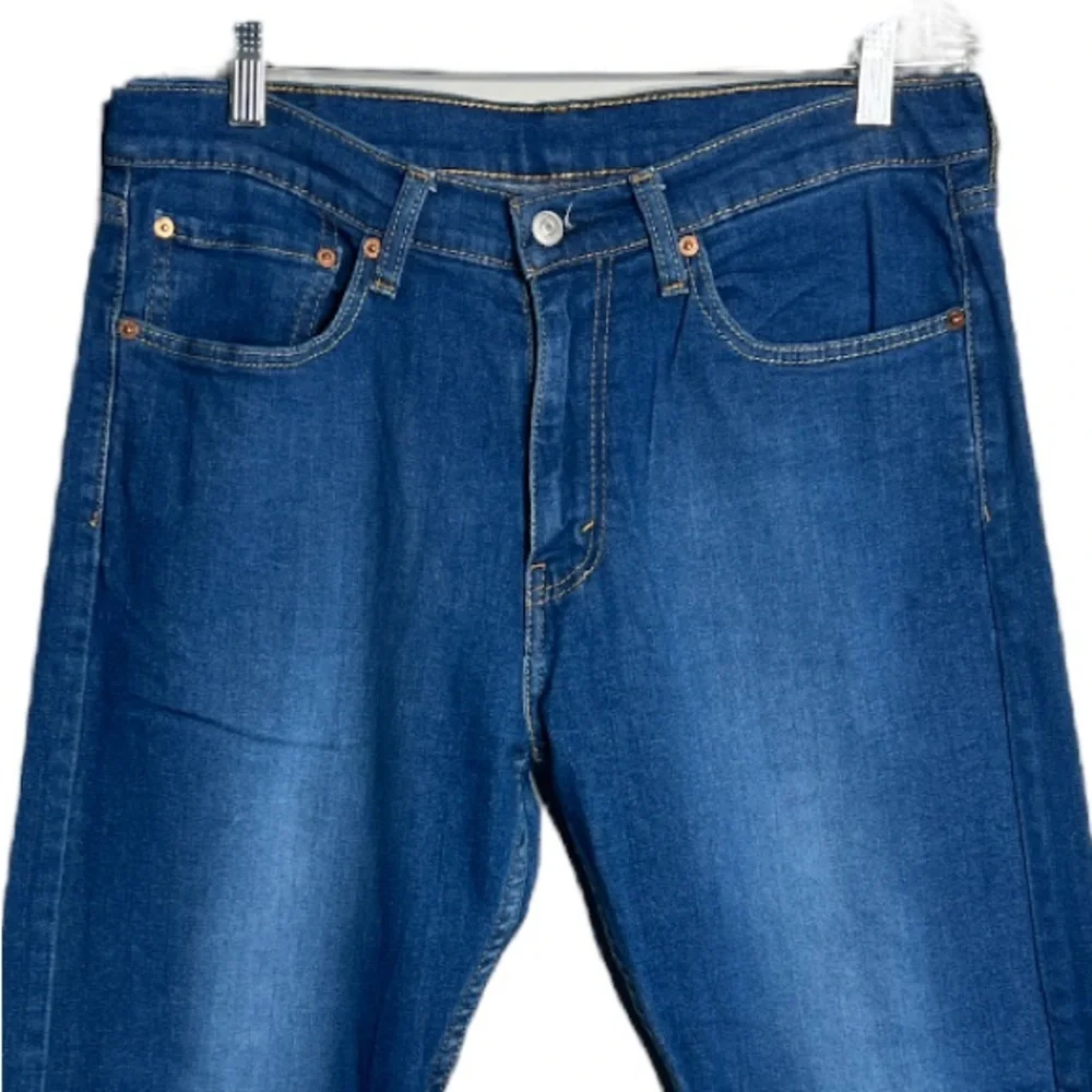 Levi's 505 Jeans Blue Medium‎ Wash Straight Leg Regular Fit Fading